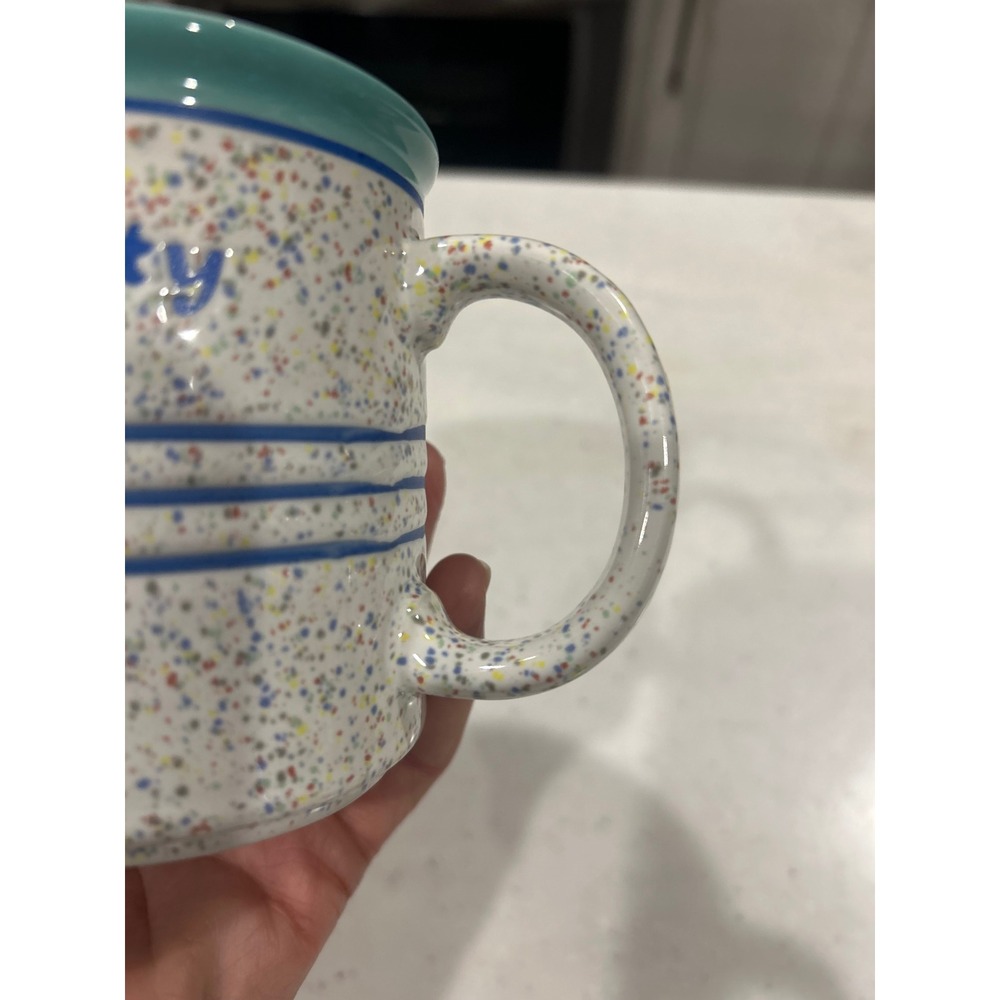 Salt Lake City Souvenir Coffee Mug Confetti Textured Ceramic BEAUTIFUL Colorful - Picture 6 of 9